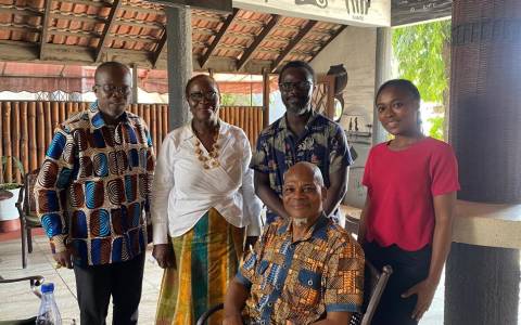 Ghana Culture Forum Executives with associate Pan-African Youth Orchestra during an engagement meeting
