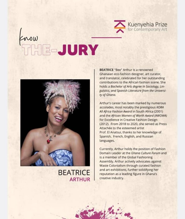 Bee Arthur joins jury for Kuenyehia