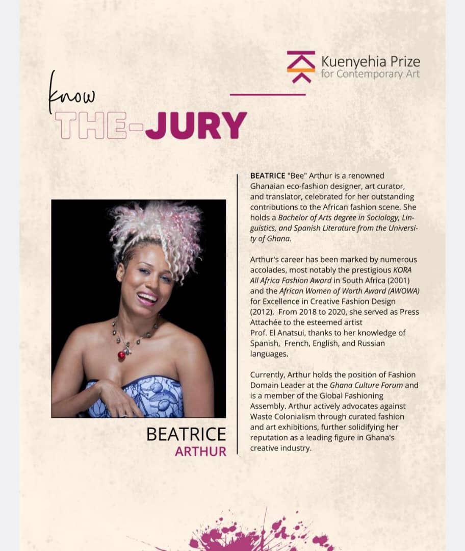 Bee Arthur joins jury for Kuenyehia